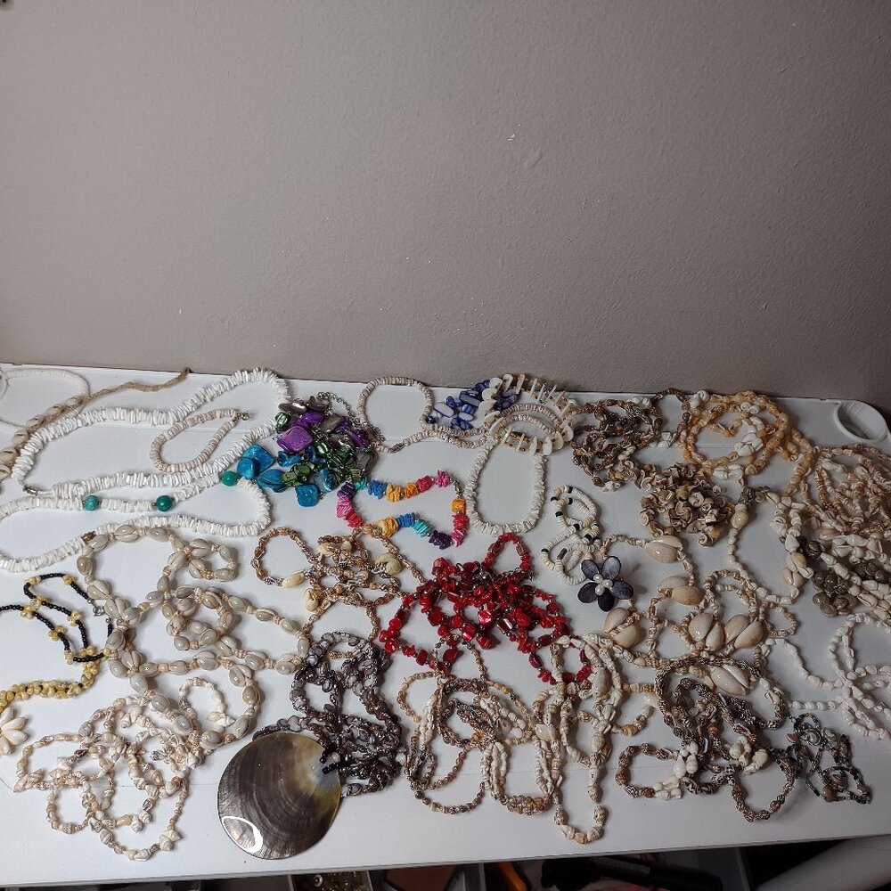 30 Pc Lot Of Shell Jewelry